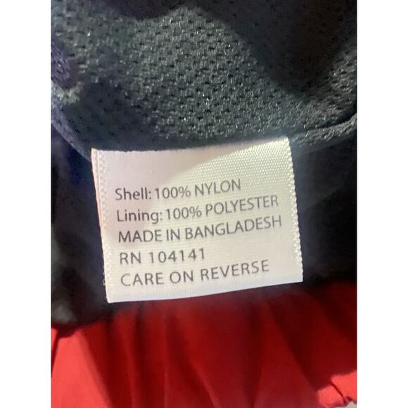 Walter Hagen Pullover Windbreaker 1/4 Zip Men's Large Red w/Adjustable Sleeves - Picture 4 of 7